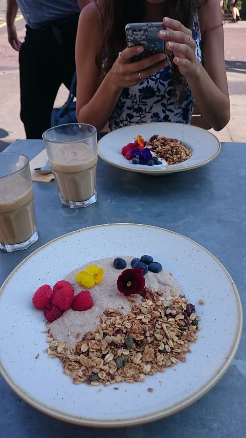 Smoothie bowl at The Green Rocket Cafe in Bath