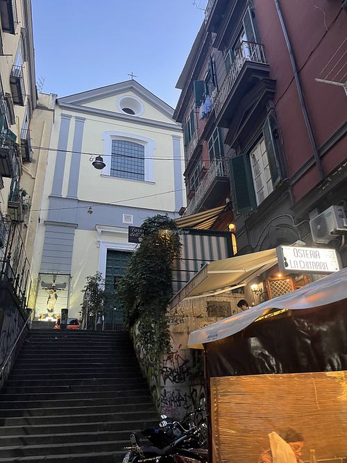 From a distance   at Taverna dell'Arte in Naples