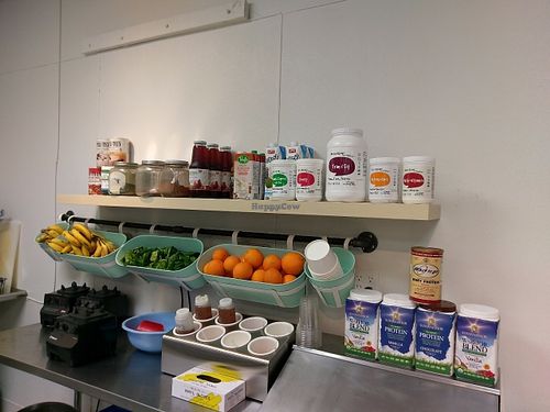 Juice bar area at Nutrition Shoppe Juice and Sandwich Bar in Vacaville