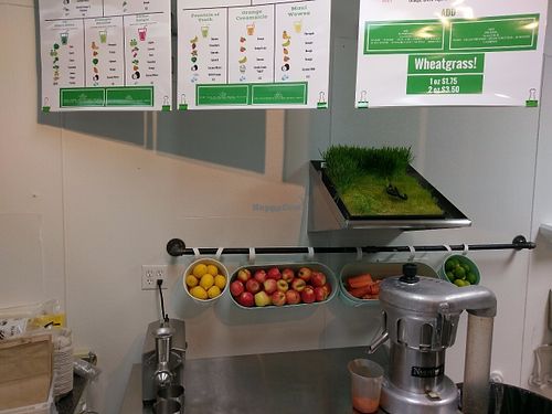 Organic wheatgrass at Nutrition Shoppe Juice and Sandwich Bar in Vacaville