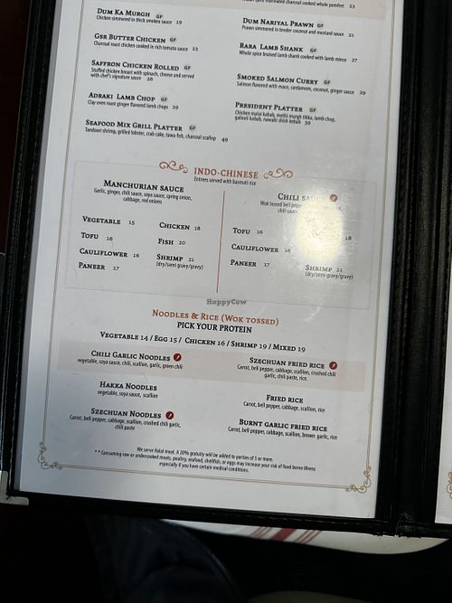   at Saffron Indian Cuisine in Cary