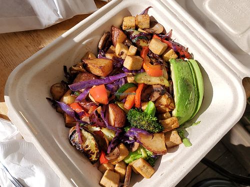 Tofu Veggie Scramble at GoodLife Cafe and Bakery in Mendocino