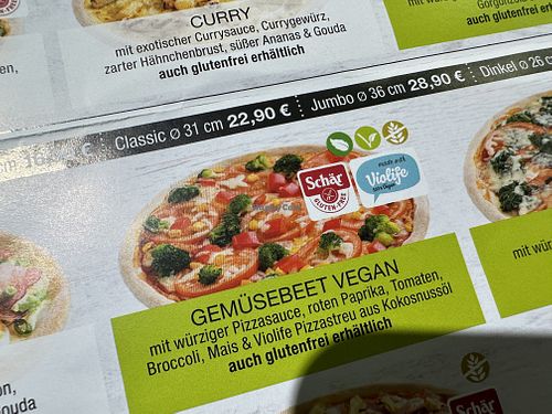 vegan pizza  at World of Pizza in Halle