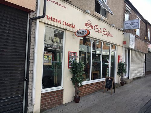 outside  at Cafe Eighteen in Sunderland