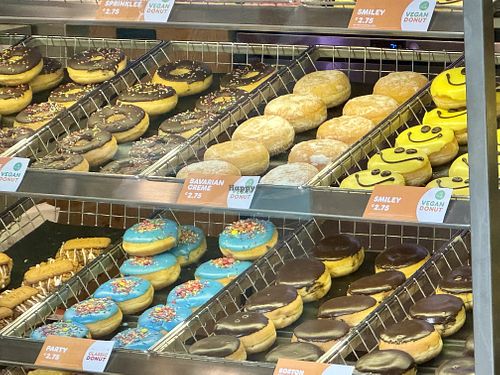 doughnuts  at Dunkin' - Hauptbahnhof in Frankfurt