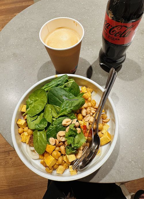 Lovely vegan curry bowl! A few other options available, definitely worth trying!   at BER - beets&roots - T1 in Berlin