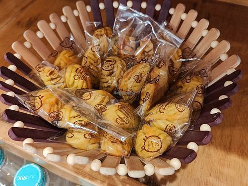 Vegan handmade Pineapple tart  at LN Fortunate Coffee 世界幸福咖啡 -Sungai Panas in Batam