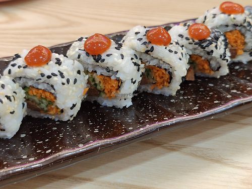 dragon roll at Sambelano - Vegetariano Cafe in Batam