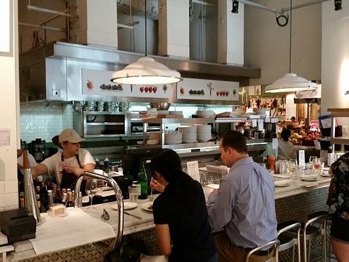 counter at Le Verdure in New York City