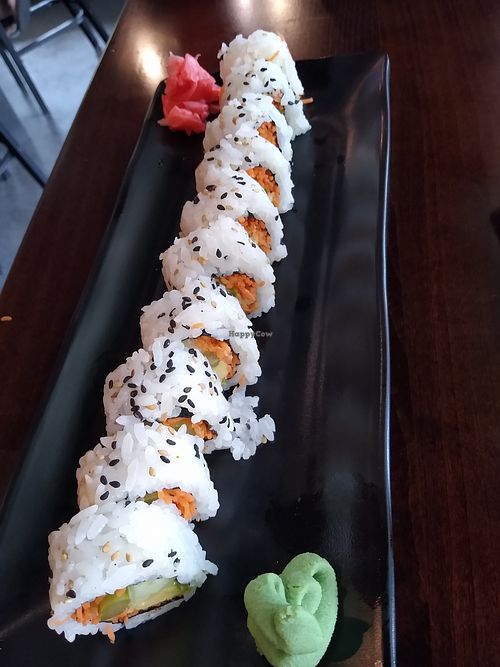 Veggie sushi at Bangkok Haus Restaurant in Helen