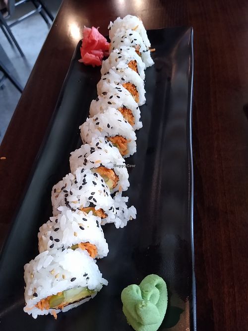 Veggie sushi at Bangkok Haus Restaurant in Helen