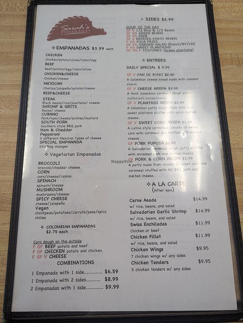  at Sarah's Empanadas in Durham