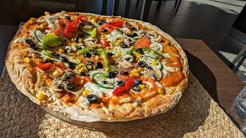 Pizza at ¡A Pastar! in A Coruna