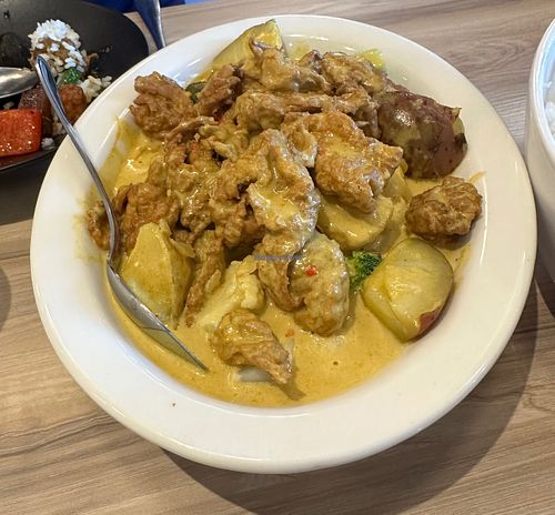 Chikin curry at Padmanadi Vegan Eatery in Calgary