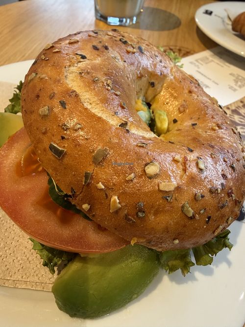 vegan bagel  at Campus Suite in Cologne