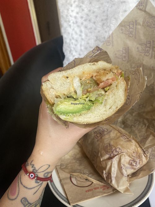  Vegan I CH-CH-CHOOSE YOU Sammy (Minus Sauce and Minus Cheese); Really Wish the Default was Vegan   at Ike's in San Leandro