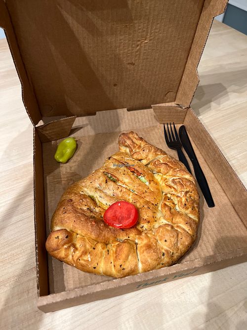 Calzone  at Papa Brunee's in Stanley