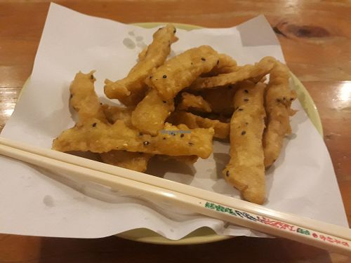 Tofu tempura at Charlie and Lek Health Restaurant in Pai