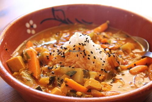 Indian dish.  at Princesa do Castelo in Lisbon