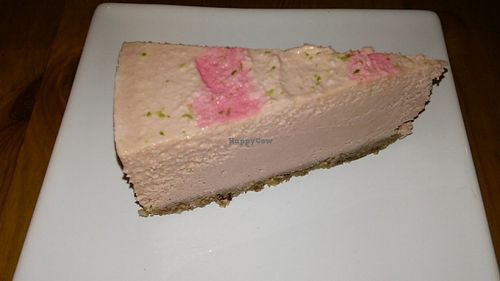 Raw Strawberry Cheesecake (Vegan)    Lovely! at Princesa do Castelo in Lisbon