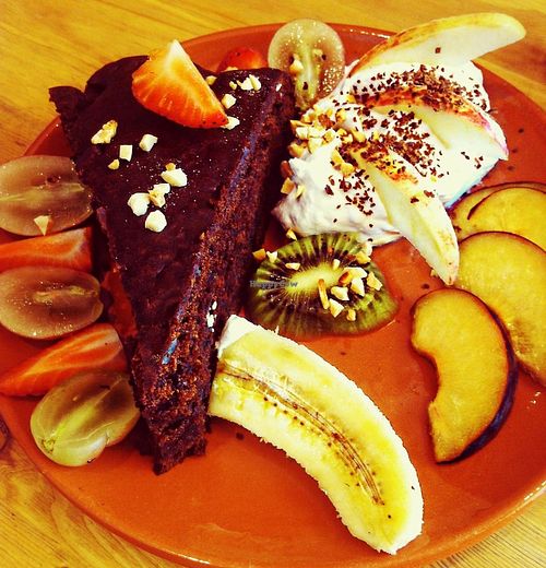 Chocolate Cake with lot of Love! at Princesa do Castelo in Lisbon