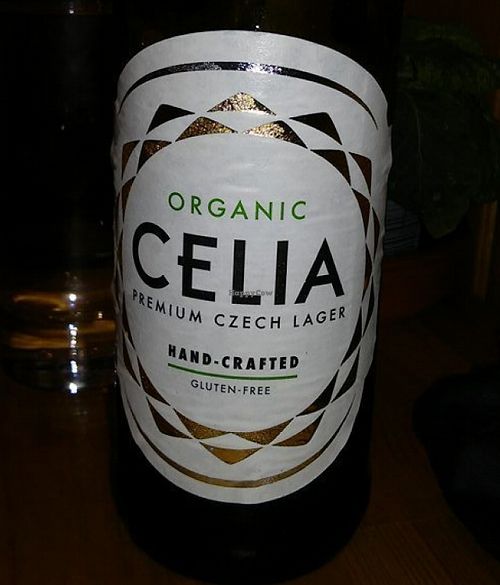 Organic Gluten-Free Beer from Czech Republic.  Superb beer! at Princesa do Castelo in Lisbon