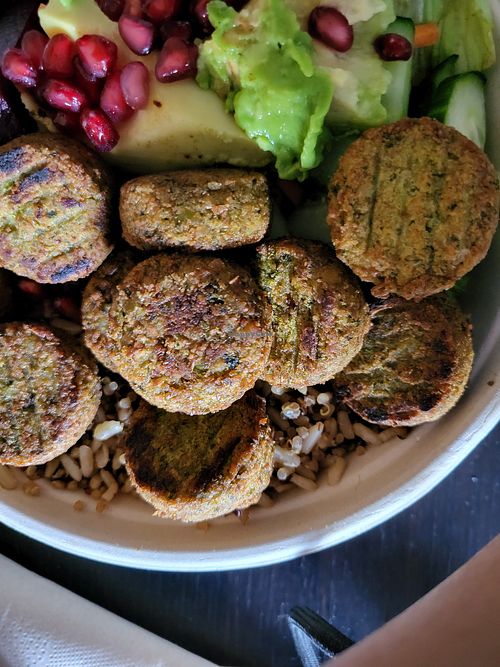 Extra falafel at Dean & David - KeKe Deli  in Vienna