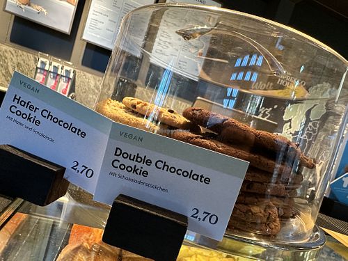 vegan cookies  at Espresso House - HBF in Luebeck