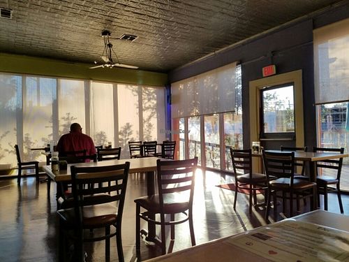 inside at Senor Veggie in San Antonio