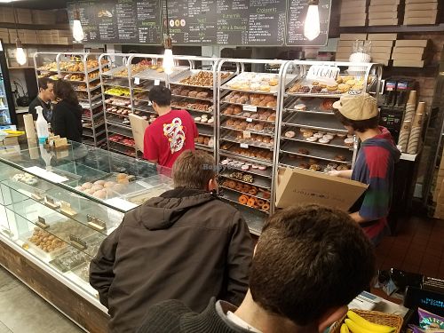 Robert indulging at The Donuttery in Huntington Beach
