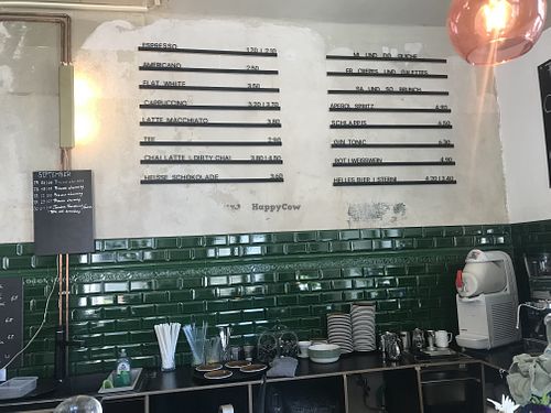 Drinks menu  at Café Pfusch in Leipzig