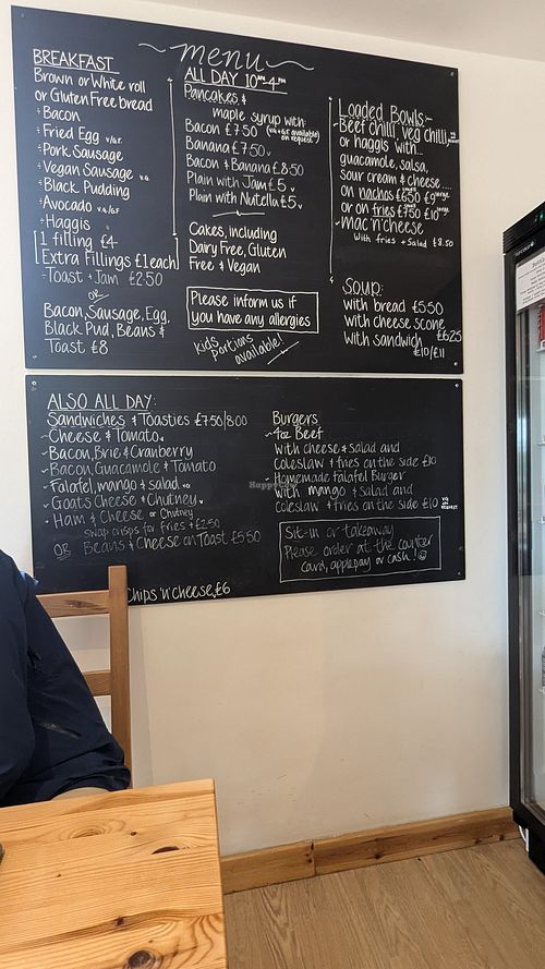 Lots of vegan and gluten free options. at Bike Glenlivet in Tomintoul