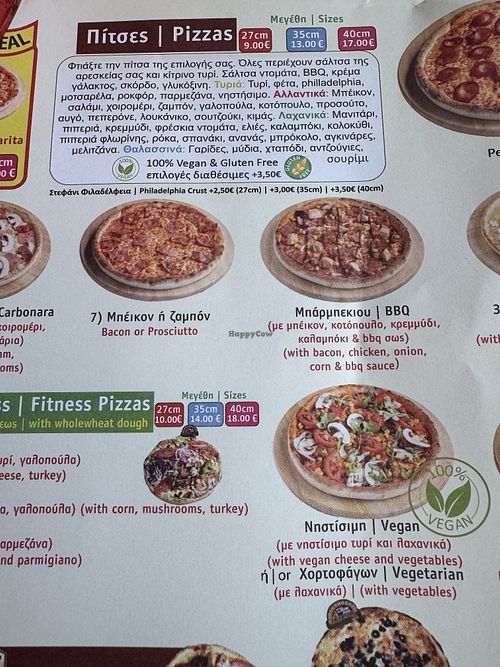 Menu   at Salvatore in Rhodes