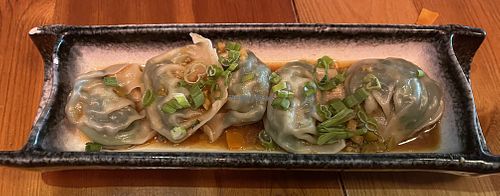 Jade dumplings 🥟   at Cloud Pine Tea + Culture in Milwaukie