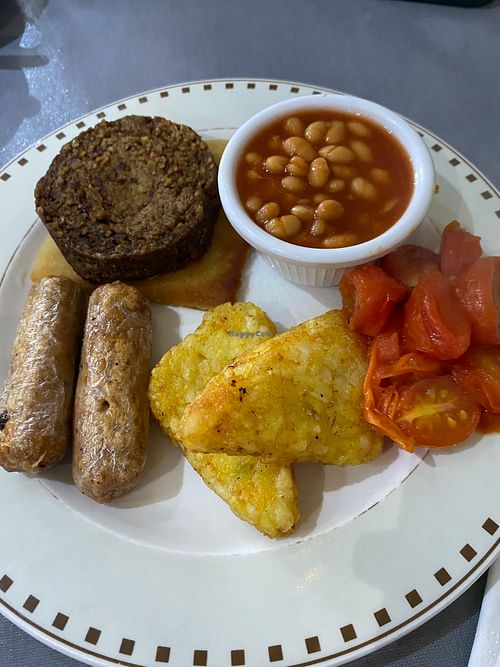 Vegan all day breakfast (unpictured slice of toast) at Jammy Piece in Inverness
