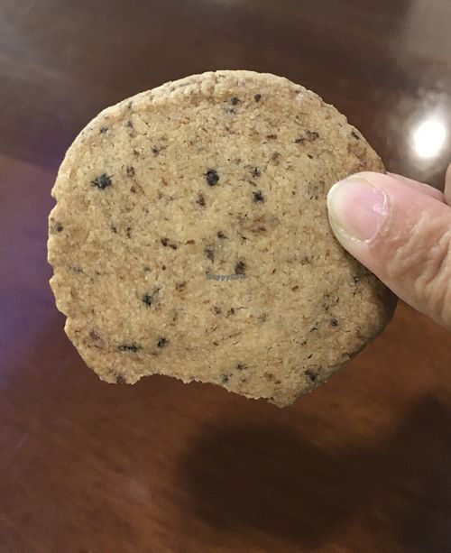 Coffee cookie - crispy and not overly sweet  at Vegan Taipei in Taipei