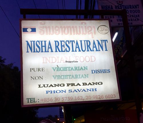 only Indian restaurant  at Nisha Restaurant in Luang Prabang