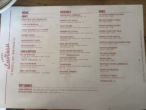 Menu  at Pizzeria La Rosa in New Rochelle