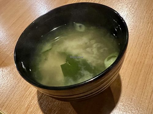 Miso soupp #Veganuary at Veg Japan ベジジャパン in Bangkok