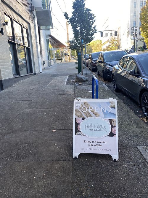 Open this morning!!!  at Petunia's Pies and Pastries in Portland