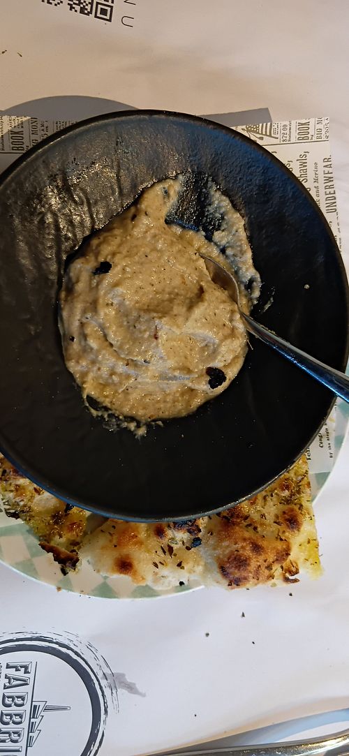 Baba ghanoush entree at Fabbrica in Pula
