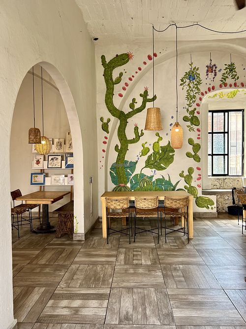 Nice seating areas  at Garambullo in San Miguel De Allende