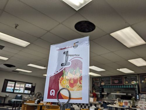 dining table at Yes! Noodles in Fairbanks