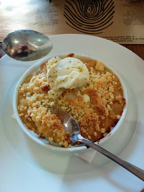 I had ths a year ago so I cant remember what this is, probably another type of apple crumbel at Amico Bio - Holborn  in London