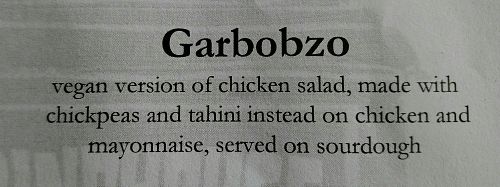 Vegan sandwich at Grindhouse Cafe in Griffith