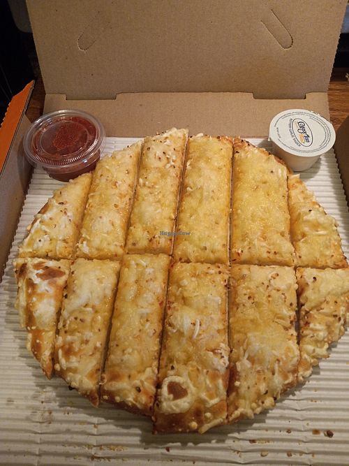 Cheesebread with plant-based cheese at Cottage Inn Pizza in Waterford