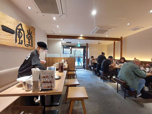 Inside at Ippudo in Kanazawa