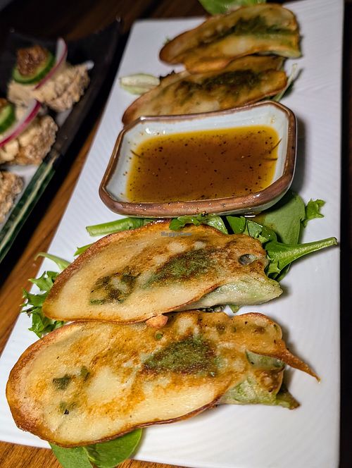 Shojin shiso gyoza at Shojin - Culver City in Culver City