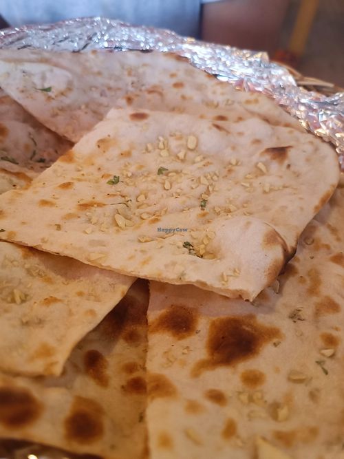 Garlic naan #Veganuary at Ahaara Veda Indian in Koh Phangan