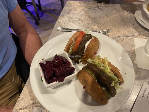 Walnut burger  at The Jungle in Melbourne